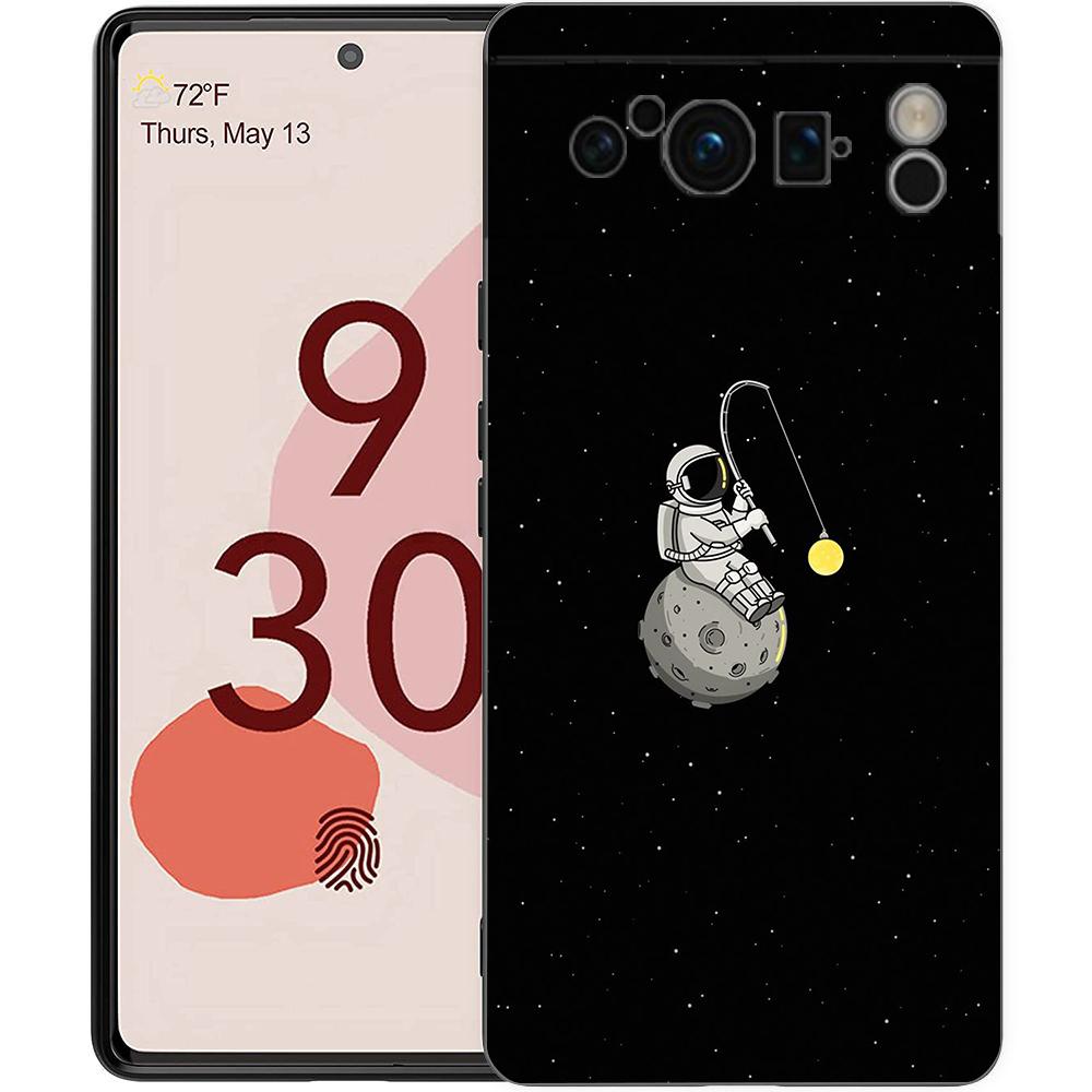 For Google Pixel 10 Pro Phone Case Pixel 9 Pro XL TPU Case Pixel 8 Pro 9A 8A 7A 7 6A 6 Pro Soft Cover Lovely Astronaut