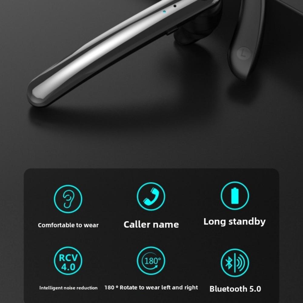New Business Single-ear ENC Noise-cancelling Ultra Long Standby Bluetooth Headset