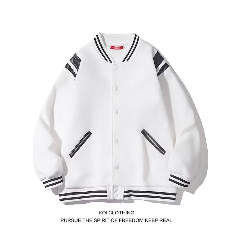 Women's Retro Woolen Baseball Jacket - Thickened for Spring & Autumn 2025