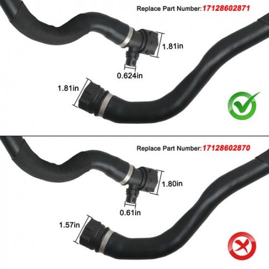 1x Upper Radiator Coolant Hose for BMW G11 G12 G30 G31 G32 G38 540i 540ix US