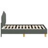 Kids Bed Frame with Headboard Dark Grey 70 x 140 cm Fabric
