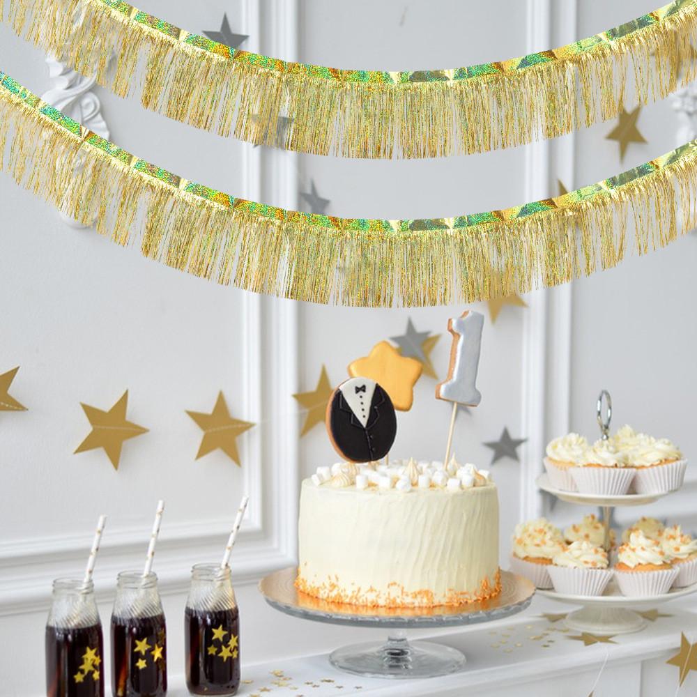 Laser Stunning Shimmering Rain Fringe Curtain For Festive Party Backgrounds