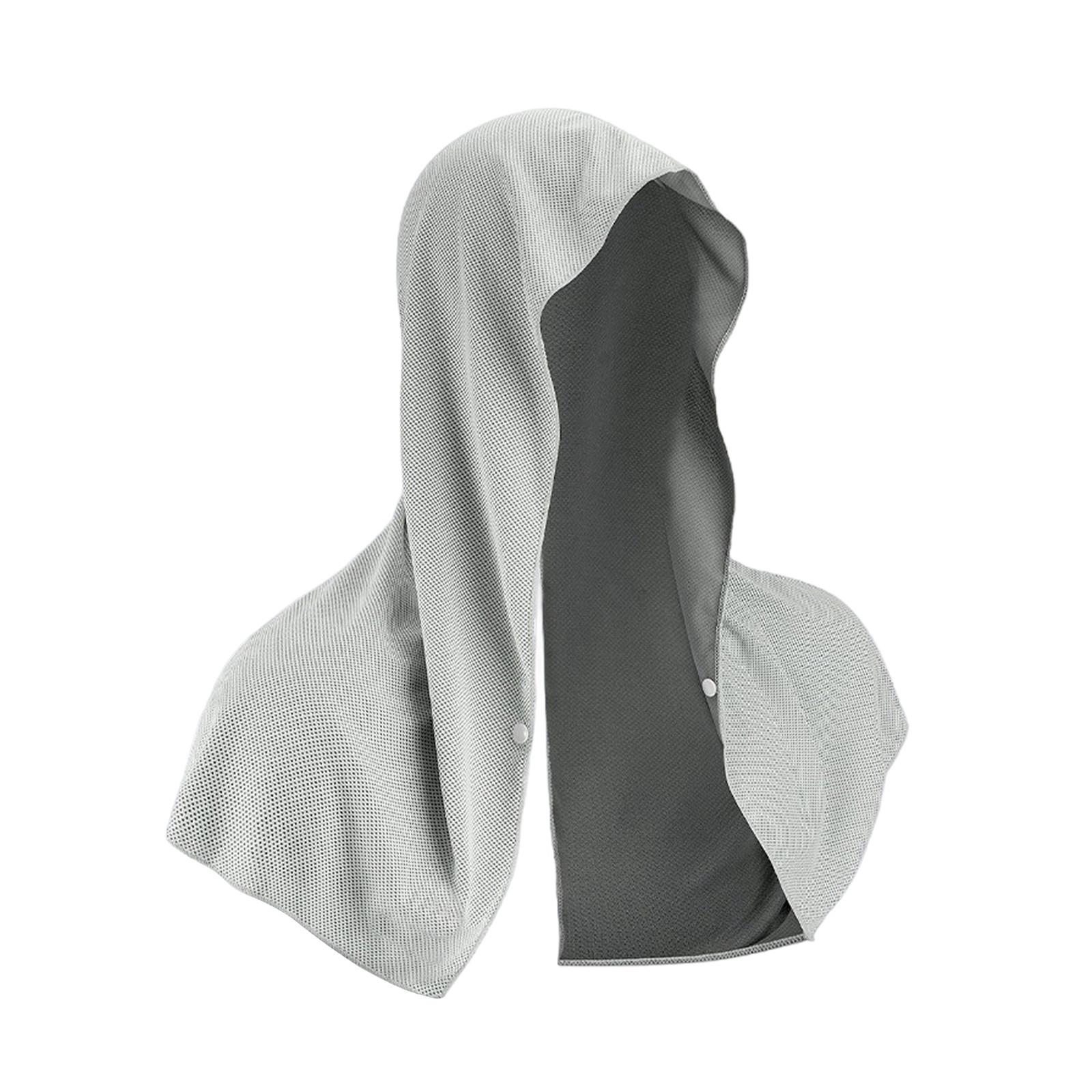 

Освежающие полотенца с крючком, быстросохнущие и влаговпитывающие полотенца для шеи и лица, защита от УФ-лучей, повязки на шею. One Size белый