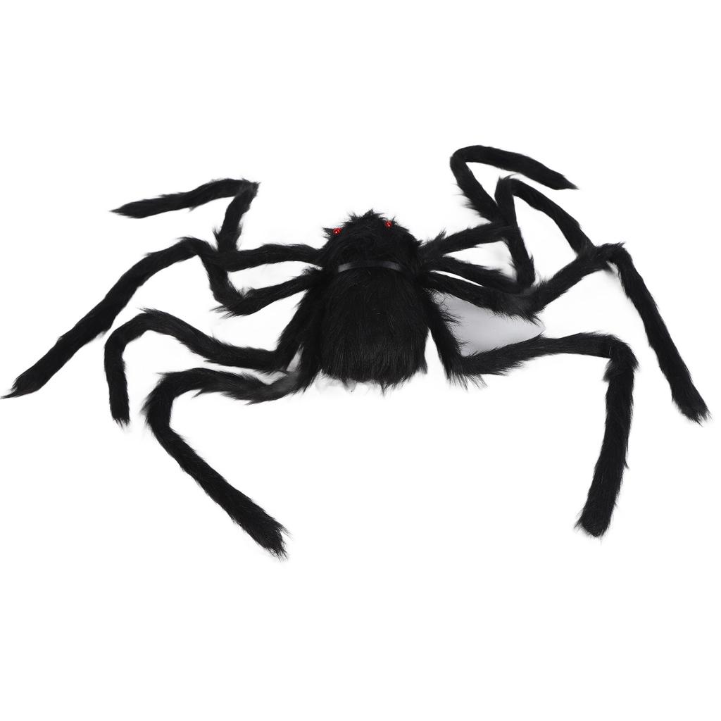 Spiders Halloween Decor Terrible Reusable Black Giant Spider Halloween Decoration for Indoor