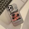 Sunset Coconut Tree Phone Case for iPhone 13, iPhone 15, iPhone 16 Pro Max
