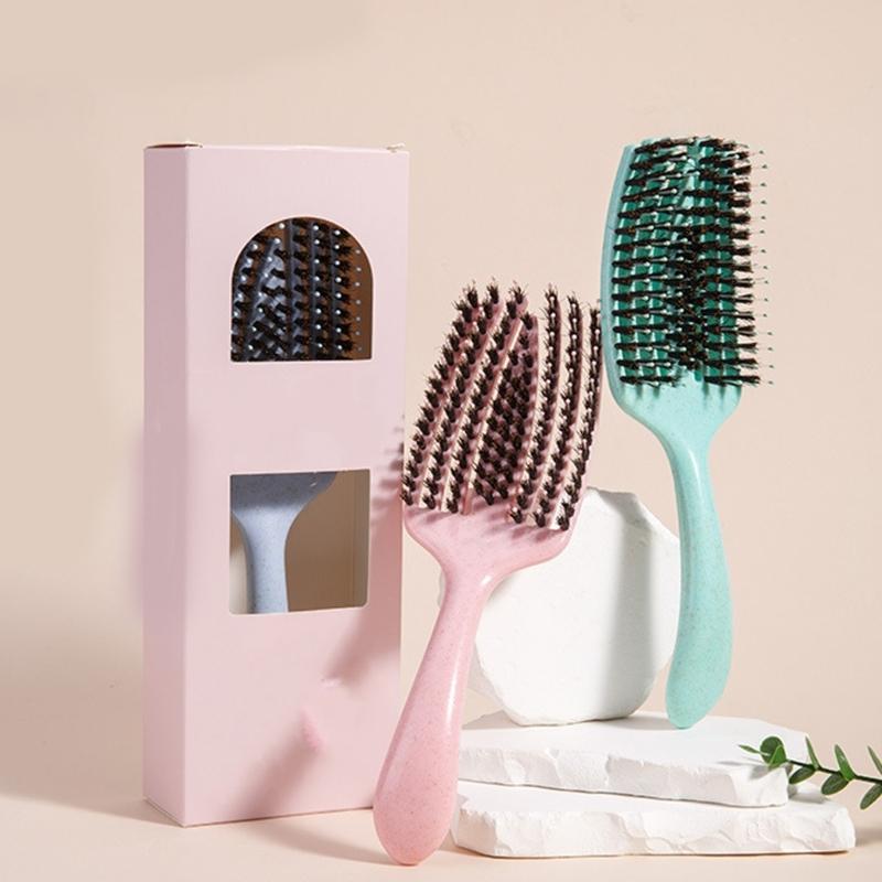 Friendly Hollow Hair Comb For Long Curly Hair Gentle Scalp Massage Tool Portable Storage Box