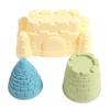 Summer Toys Beach Sand Toys Set Beach Accessories Yellow Castle Sand Mold Toy Fun Plastic Castle Bucket Play Sand Set