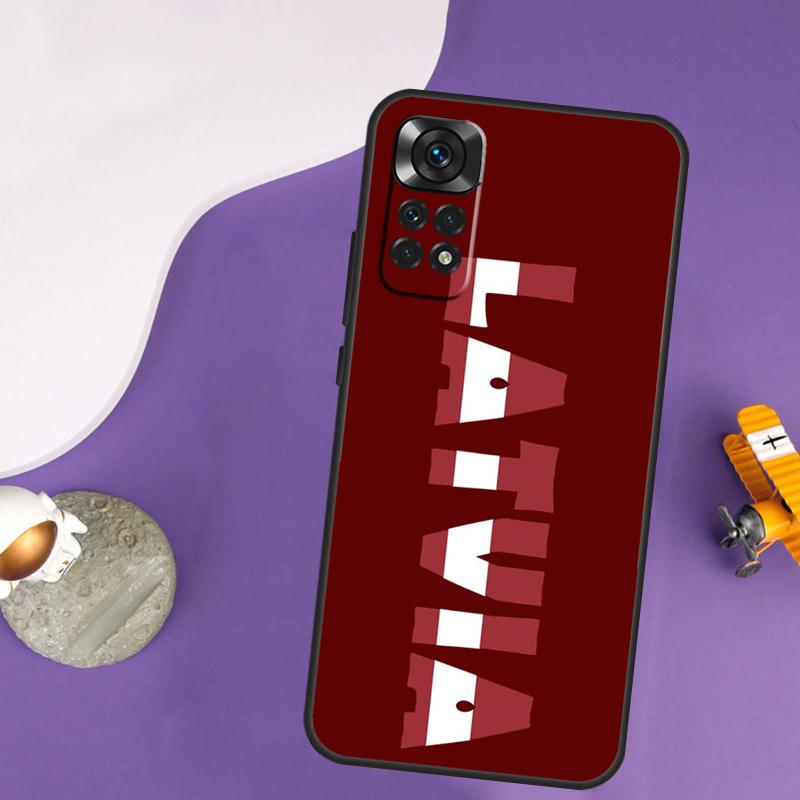 Latvia Flag Case For Xiaomi Redmi Note 14 13 Pro 12 9 10 11 Pro 10S 11S 12S Redmi 14C 13C 10C 12C Cover