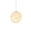 Nordic 3D printing moon chandelier simple children's room bedroom lamp restaurant decoration romantic planet small chandelier