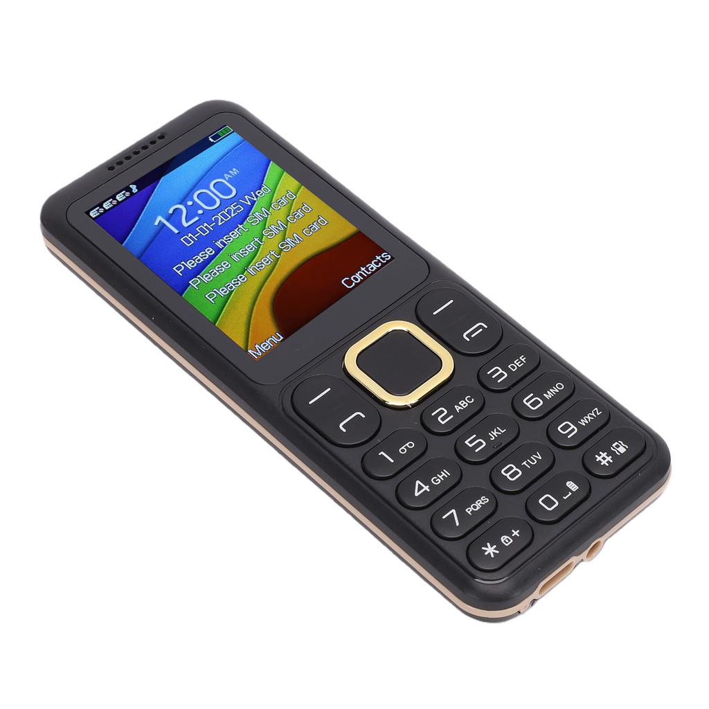 2G Unlocked Phone Triple SIM Big Buttons 2.4 Inch Screen Mobile Phone with SOS MP3 Call SMS Bluetooth FM Function