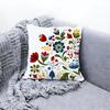 Beautiful Scandinavian Floral Print Cushion Cover Comfort Reversible Pillow Cove In One Design For Any Room & Car Interior