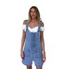 2025 European & American Women's Slim Fit Denim Overall Shorts