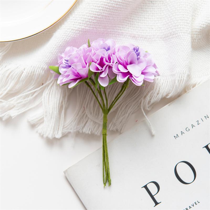 Silk Simulation Flowers Artificial Flowers Stamens Cut and Paste Bouquets Wreaths Material Wedding Leaves Wedding Box Decorations Shooting Prop