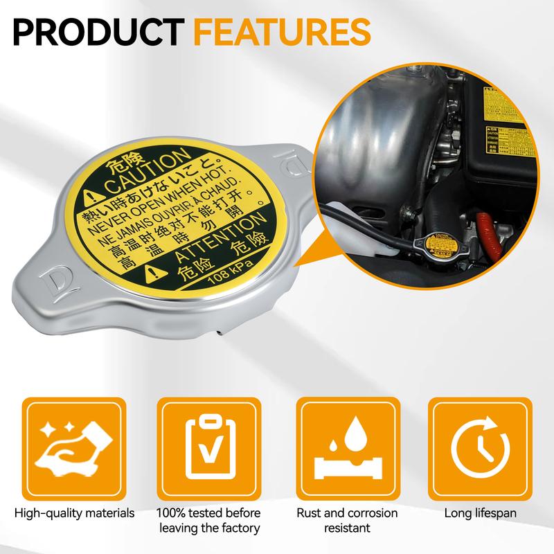 Radiator Cap Compatible with Toyota Lexus - Avalon Camry Echo Prius C ES300h ES350 GS300 GS430 IS300 LS430 RX350 RX450h SC430