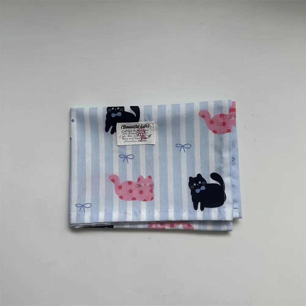 

Килимок для столу в корейському стилі, візерунок з бантиками, килимок для столу, мила скатертина з котиком, підставка під чашку, фотофон, аксесуари для прикраси домашнього столу 35x50cm