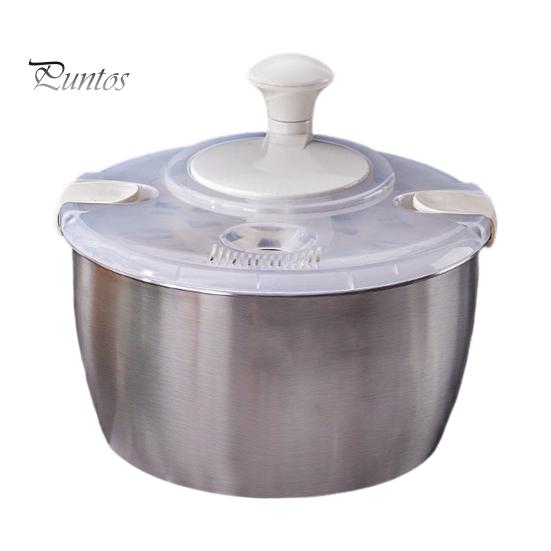 

Центрифуга для сушки салата из нержавеющей стали, роторная сушилка для салата, миксер для салата, 5 л, многофункциональный дегидратор с фильтром, корзиной и крышкой для салата, фруктов, овощей A