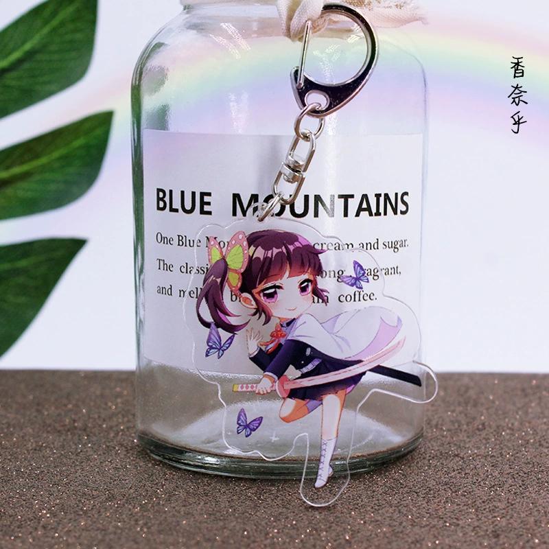 Schlüsselanhänger Anhänger Anime Demon Slayer Kimetsu No Yaiba Kamado Tanjirou Doppelseitig HD Taschenanhänger Geschenk für Fans Cosplay Requisiten Schmuckgeschenk