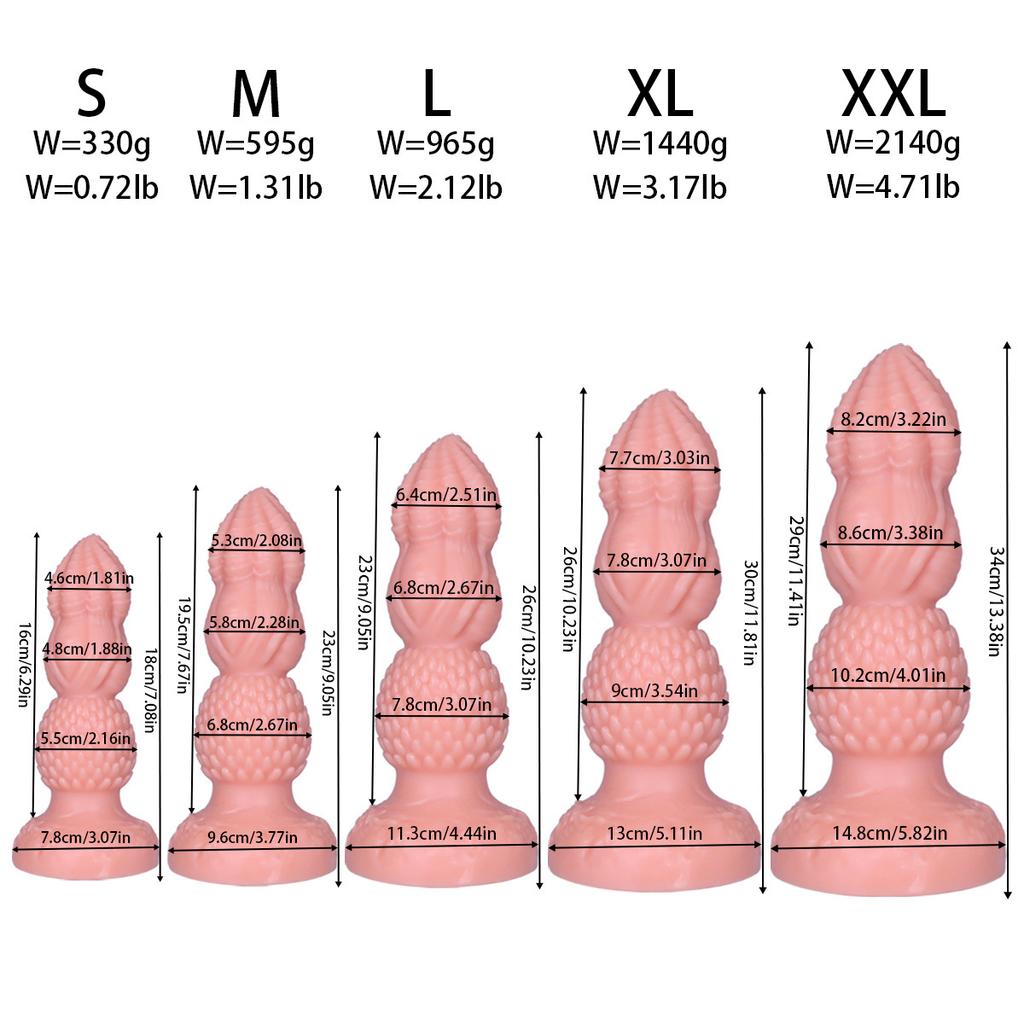 Extra Large PVC Soft Dildo Fisting Butt Plug Masturbator Anal Dilator Adult Sex Toy Big Dick Strap On Penis