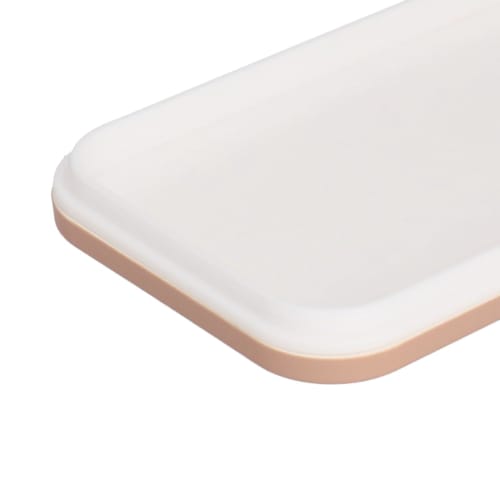 Yamanaka Lacquer Bento Box, Single Tier, 600ml Capacity, Microwave and Dishwasher Safe, for Men and Women, "bitie" Simple Design, Beige, Made In Japan
