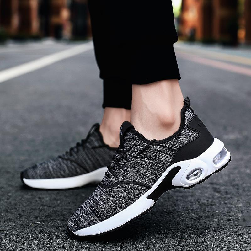 New summer breathable fly-woven sports shoes casual shoes socks mesh shoes air cushion trendy shoes 39