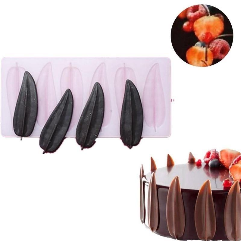 New DIY 3D Leaves Shape Silicone Chocolate Mold Bakeware Birthday Cake Cookie Decorating Tools