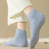 Damen Verdickte Plüschsocken Warme Winter Weiche Koralle Samt Silikonpunkt Rutschfest Kurze Socken Indoor Kältefest Thermische Bodensocke