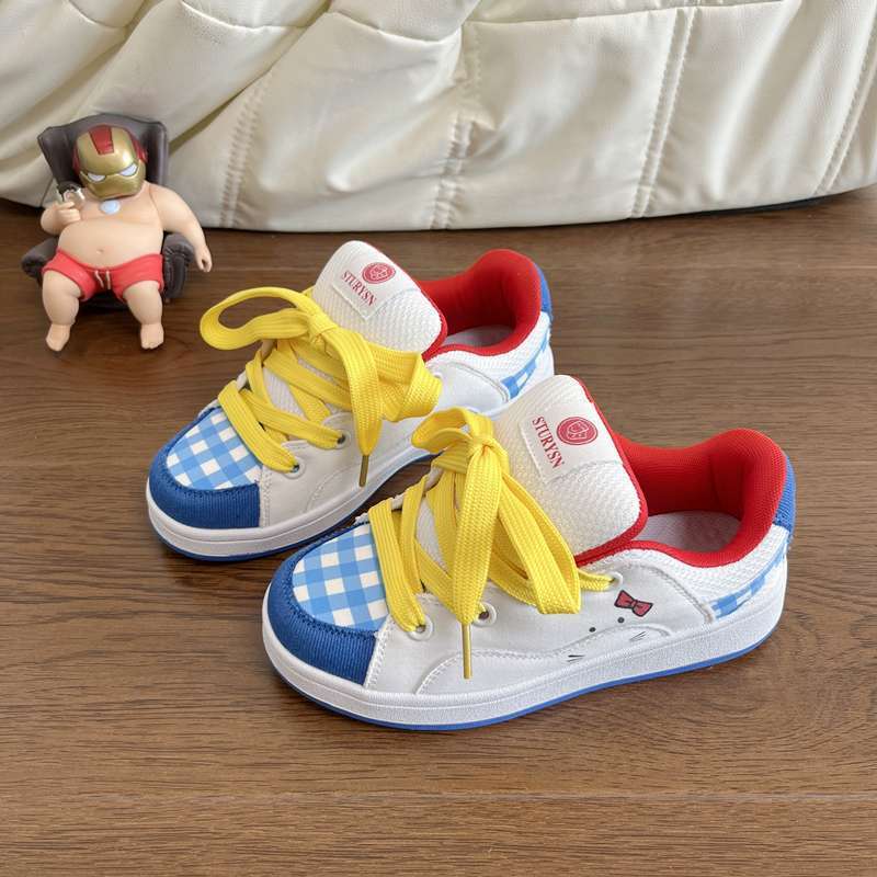 

Оригинальные милые кошачьи цветные кроссовки женские ins студенческие девочки сердце универсальные повседневные кеды новая 40