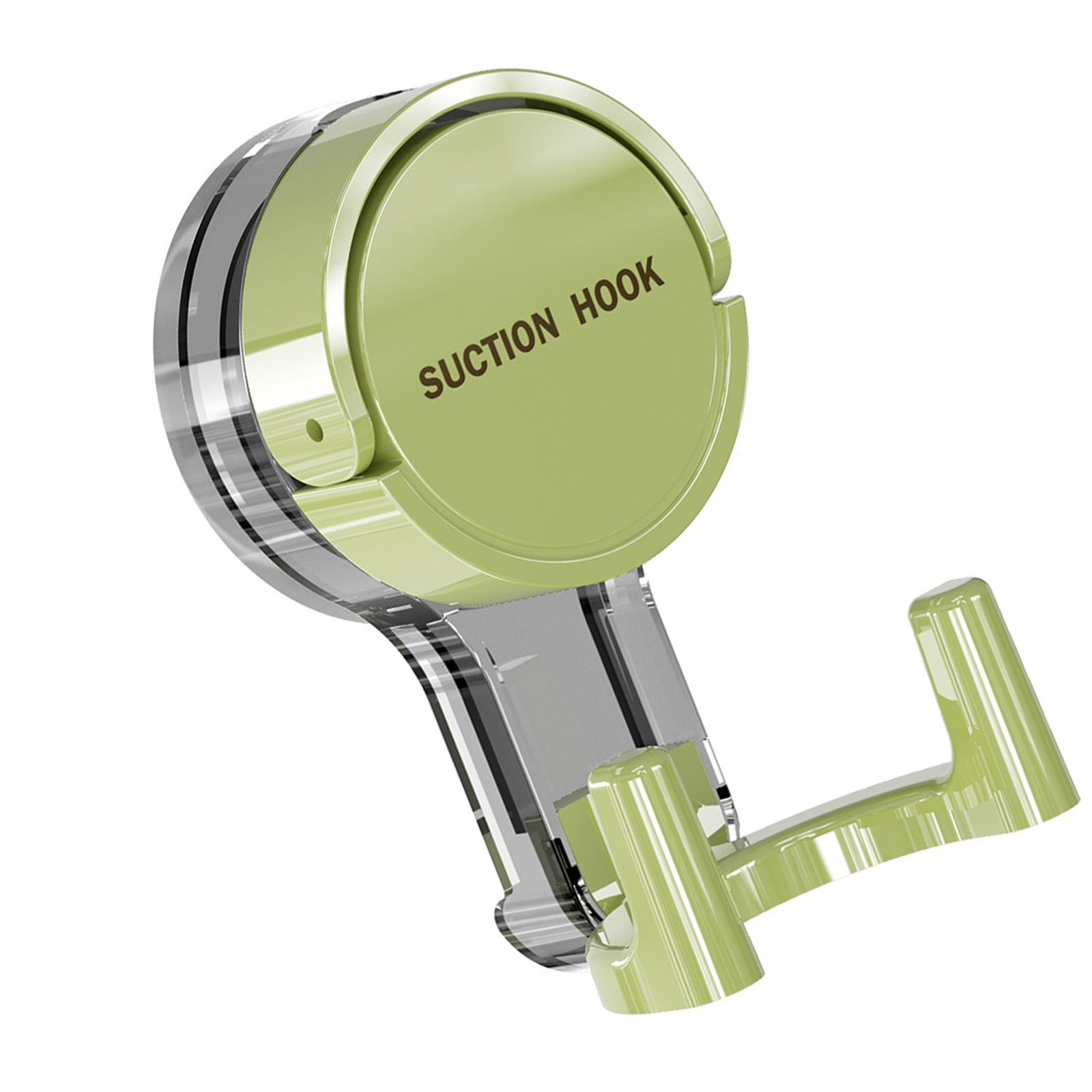 

Двойной присосочный крючок без сверления, настенное крепление для ванной комнаты, кухни, полотенец, ключей, прочные водонепроницаемые конструкции из АБС-пластика зелёный
