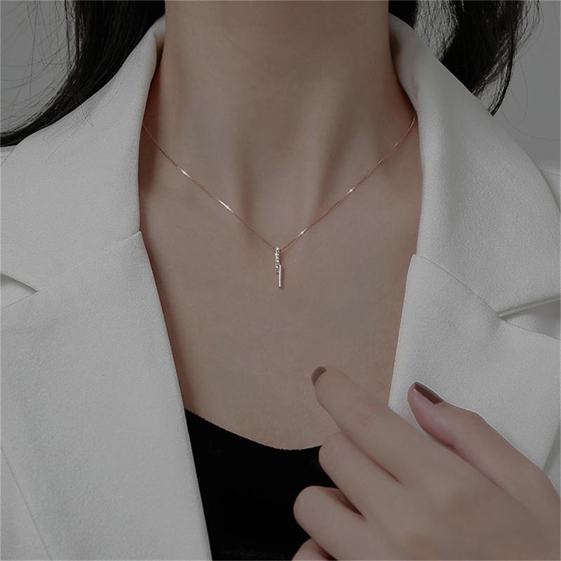 JIAQINGRNM Collares Tous Collar Bungee Simple Dominante Collar Grueso Collar de Acero de Titanio Collar de Clavícula Mujeres Regalo de San Valentin Navidad