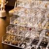 120 Grids Transparent Organizer Box Plastic Jewelry Sorting Box Nail Art Storage Box  Bathroom