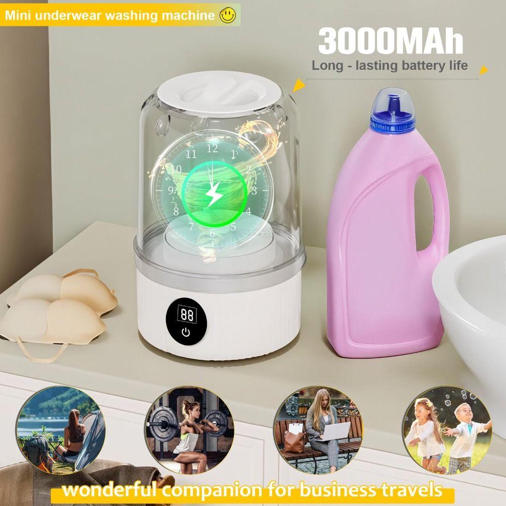 Cordless Underwear and Socks Washer Rechargeable Mini Washer Portable Washing Machine  Dormitory