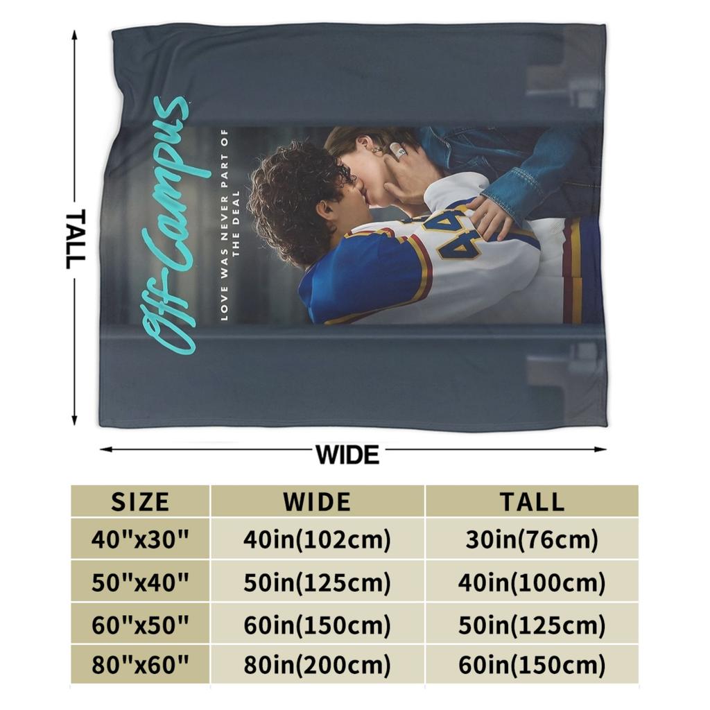 Off Campus Hannah and Garrett Blankets Flannel Throw Blankets Summer Air Conditioning Soft Warm Bedspreads,