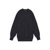 WE11DONE FW21 Oversized Round Neck Pullover Sweater Unisex Sweater Black WD-TS3-21-580-U-BK