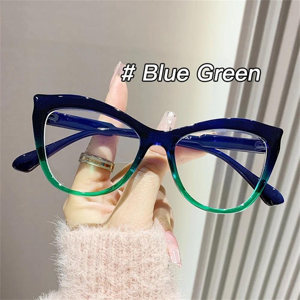 Fashion Cat Eye Glasses Women Vintage Computer Eyeglasses Optical Glasses Anti Blue Light Blocking Eyewear  De Lectura