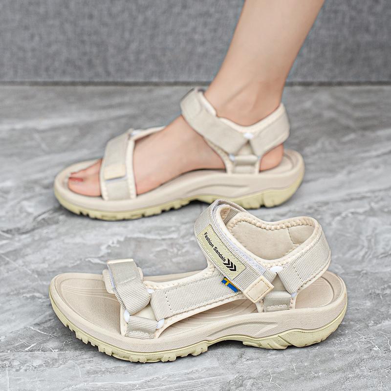 36-40 Teen Couple Simple Fashion Velcro Casual Sandals Beach Shoes