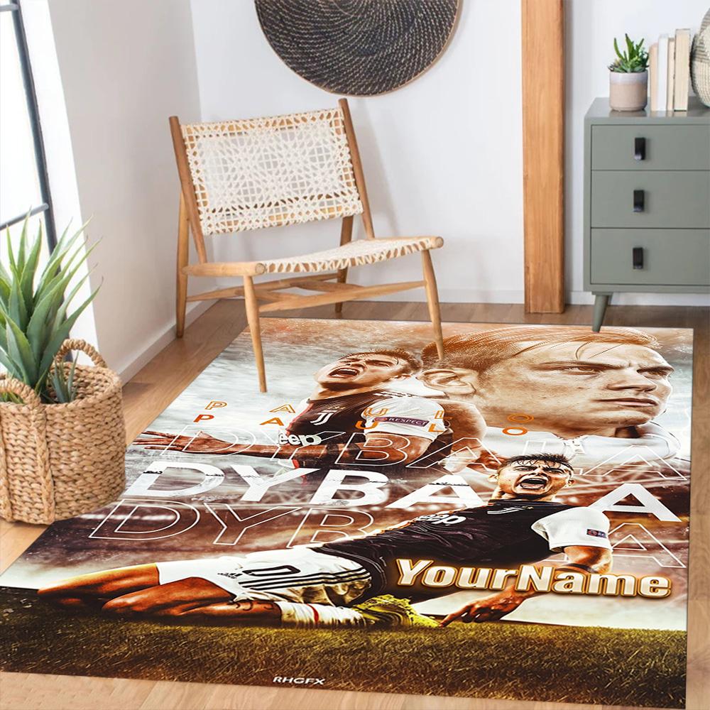 Juventus Customizable Name Carpet Design for Dormitory Kitchen Study room Foyer Anti-slip Rug Office home decor Birthday/Christmas Gift