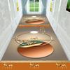 Tappeto Geometrico per Soggiorno Tappeto Lungo per Corridoio Ingresso Velluto Cristallo Antiscivolo Zerbino da Interno Balcone Camera da Letto Cucina Tappeto ad Area