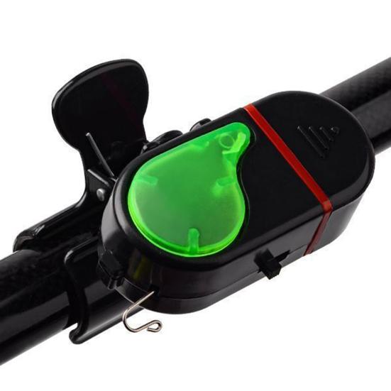 4 stk Fiske Stang Bitt Alarm Vanntett LED Varsel med Høy Summer Clip-On Elektronisk Nattfiske Sensor for Alle Stenger