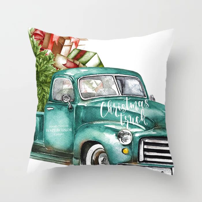 

Наволочки с рождественским принтом и напечатанными на них изображениями и образцами 40x40cm