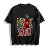 Pre-K Squad Teacher Team Apple Print Casual Short Sleeve T-Shirt Pure Cotton T-shirt
