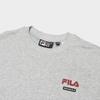Fila 2023 Winter New Knit Pullover Fashion Casual Simple Loose Sweatshirt Women Sweatshirt Dark-Marble-Flower-Gray F51W349215A-MG