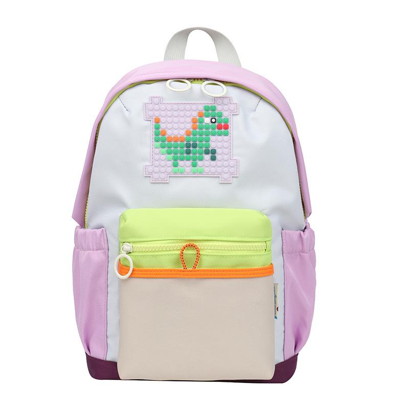 Schoolbag Children's Schoolbag First Grade Primary School Student Cartoon Backpack Korean Version Contrasting Colors Boys and Girls Travel Backpack