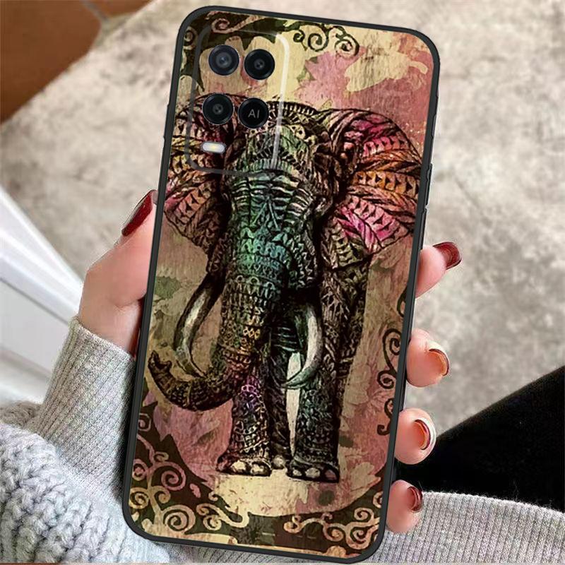 

Elephant Mandala Aztec Case For Oppo A40 A16 A76 A96 A60 A98 A58 A78 A18 A38 A80 A77 A57 A17 A74 A54 A94 A15 A5 Pro OPPO A18 4G