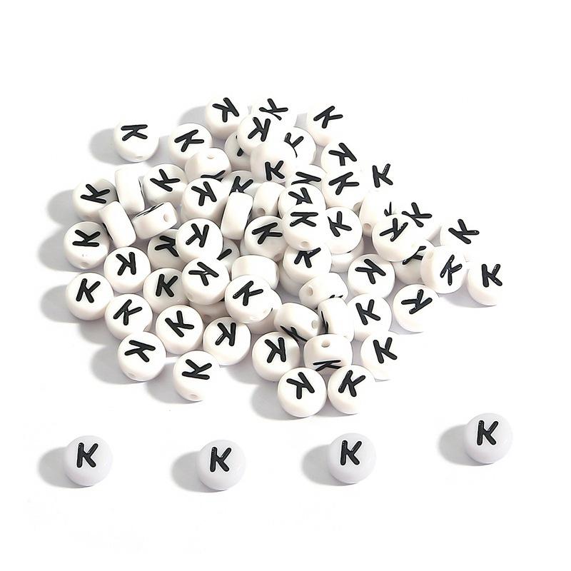 Brățară Handmade Mărgele 4*7mm Mărgele Acrilice Alfabet Mărgele Plate Instrumente de Înșirat Manual DIY pentru Copii Accesorii Bijuterii pentru Mărgelit Brățări Făcute Acasă