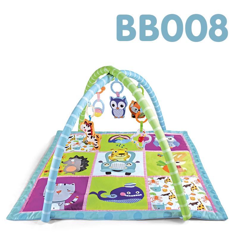 Cartoon Square Baby Fitness Frame Educational Children Play Mat Infant Crawling Blanket Rug Kids Activity Gym Toys Gift