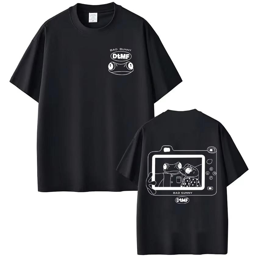 Rapper Bad Bunny Tshirt Debi Tirar Mas Fotos DTMF T Shirts Unisex Unisex Clothing Fashion Hip Hop Oversized Streetwear Tees Unisex