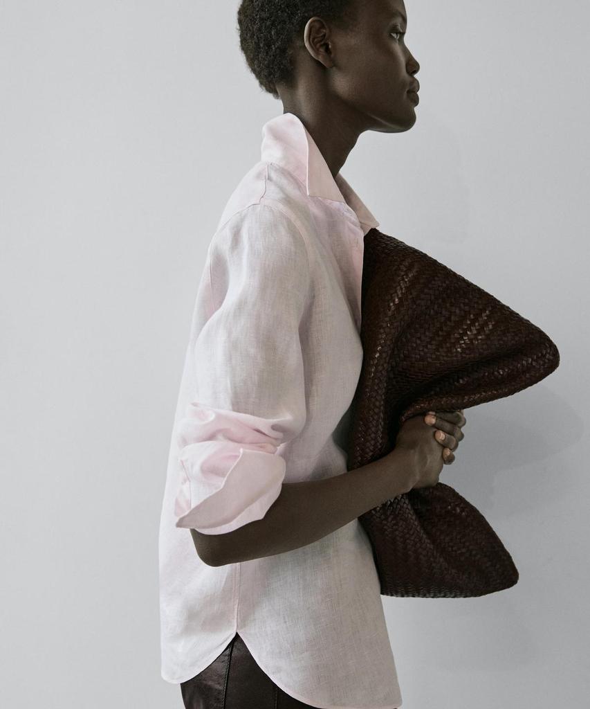 Masimodutti 100% Linen Loose Fit Shirt