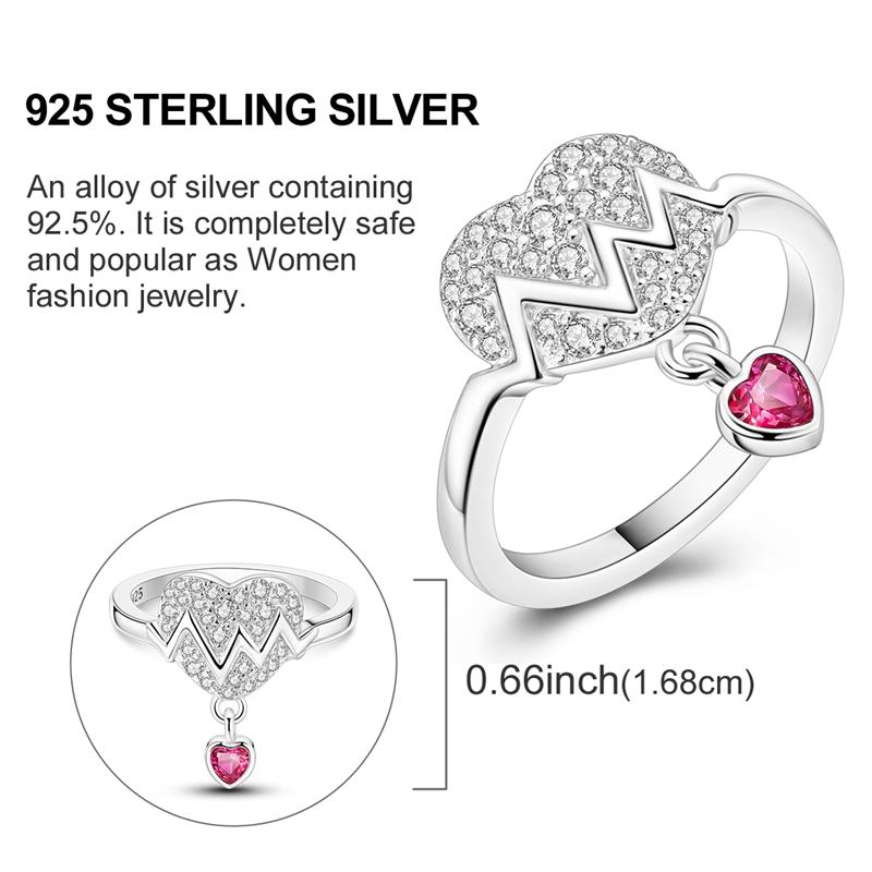 New Copper Rings Red Pink Blue Stone Rings Simple Stackable Women Authentic Rings Ideal For Wedding Party Jewellery Gift