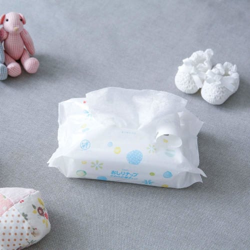 [Refillable baby wipes] Pigeon butt wipes, soft and thick finish, 99% pure water, 80 sheets x 8 packs