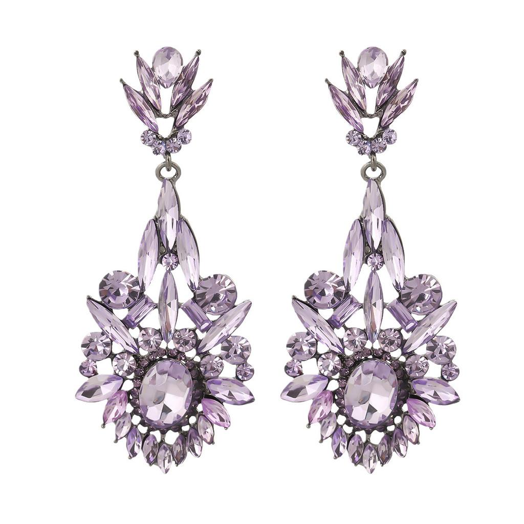 Geometric Alloy Drop Earrings For Women Fashion Statement Party Jewelry